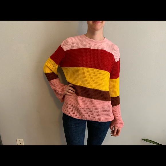 Umber Colorblock knit sweater - Picture 4 of 4